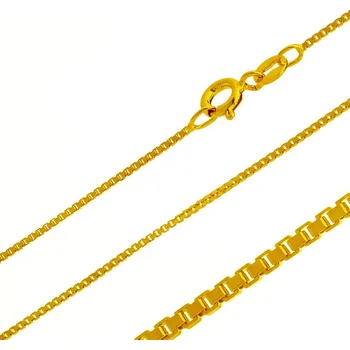 Řetízek Argento 15331 Pozlacený stříbrný řetízek - vzor Maglina, tloušťka 1 mm | Délka: 45cm