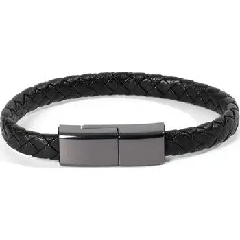 Náramek Náramek na ruku USB / USB-C kabel 22cm Barva: Černá