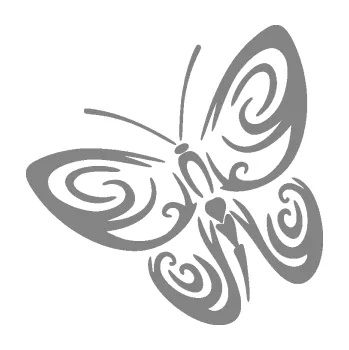 Samolepící dekorace SAMOLEPKA Motýl 019 levá (17 - šedá) NA AUTO, NÁLEPKA, FÓLIE, POLEP, TUNING, VLASTNÍ TEXT, TISK, AUTOSAMOLEPKY.cz, POLEPY, OBRÁZEK, LOGO, SAMOLEPKY