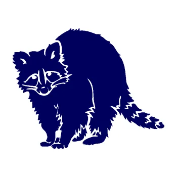 Samolepící dekorace SAMOLEPKA Mýval 002 levá (23 - tmavě modrá) NA AUTO, NÁLEPKA, FÓLIE, POLEP, TUNING, VLASTNÍ TEXT, TISK, AUTOSAMOLEPKY.cz, POLEPY, OBRÁZEK, LOGO, SAMOLEPKY