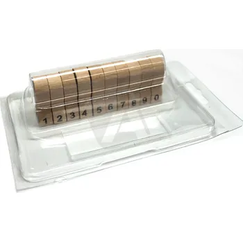 Razítko Audit-web Dřevěná číslovací razítka DC 10, balení 10 ks, otisk max. 10 × 20 mm