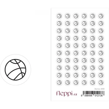 samolepka Fleppi Samolepky ikonky – Basketbal