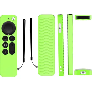 Dálkový ovladač APPLE TV 4K SIRI REMOTE 2021, TV 4K SIRI REMOTE 2022 silikonový obal - barva fluorescenční zelená