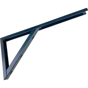 Držák na polici Policová konzole masivní 180x400mm - Pevná podpora s nosností 60 kg - bílý komaxit