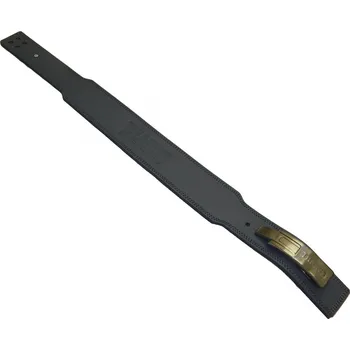 Opasek na cvičení TITANUS fitness Opasek s pákovou přezkou 10/8 z pravé kůže - šedá M