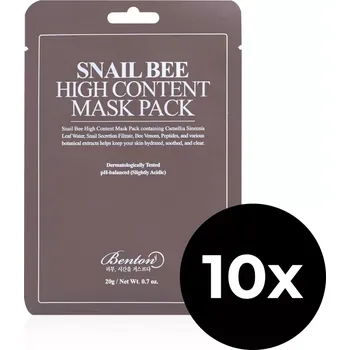 Pleťová kosmetika Benton - Snail Bee High Content Mask 20g 10x