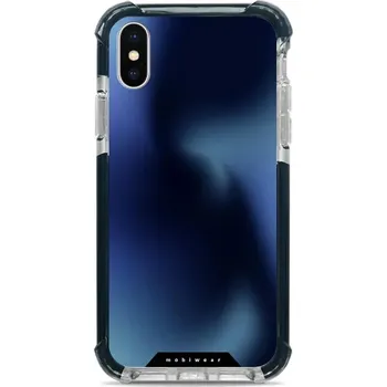 Pouzdro na mobilní telefon Odolný obal Mobiwear MagSafe Elite Bumper - Apple iPhone X / XS - D037D Modrý odstín (Odolný kryt, pouzdro, obal Mobiwear Elite Bumper na mobil Apple iPhone X / XS - D037D Modrý odstín, materiál Plast + TPU silikon + kov - zesílená ochrana telefonu, podpo