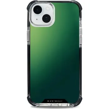 Pouzdro na mobilní telefon Odolný obal Mobiwear MagSafe Elite Bumper - Apple iPhone 15 Plus - D036D Zelený odstín (Odolný kryt, pouzdro, obal Mobiwear Elite Bumper na mobil Apple iPhone 15 Plus - D036D Zelený odstín, materiál Plast + TPU silikon + kov - zesílená ochrana telefonu,)