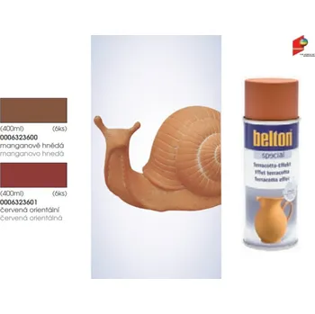 Barva ve spreji BELTON SPECIAL - TERAKOTOVÝ EFEKT 400ml, manganově hnědá