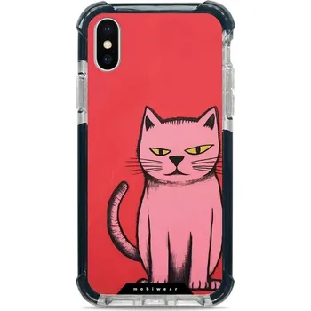 Pouzdro na mobilní telefon Odolný obal Mobiwear MagSafe Elite Bumper - Apple iPhone X / XS - D026D Kocourek (Odolný kryt, pouzdro, obal Mobiwear Elite Bumper na mobil Apple iPhone X / XS - D026D Kocourek, materiál Plast + TPU silikon + kov - zesílená ochrana telefonu, podpora)