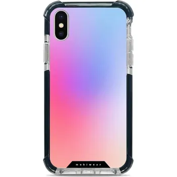 Pouzdro na mobilní telefon Odolný obal Mobiwear MagSafe Elite Bumper - Apple iPhone X / XS - D032D Nachový odstín (Odolný kryt, pouzdro, obal Mobiwear Elite Bumper na mobil Apple iPhone X / XS - D032D Nachový odstín, materiál Plast + TPU silikon + kov - zesílená ochrana telefonu,)