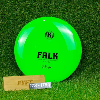 Disc golf Kastaplast Falk - K1 Soft (Kastaplast) Barva: Zelená 173-175g