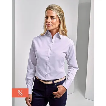 Dámská košile Premier Workwear PW300 - Popelínová halenka s dlouhým rukávem (Women´s Poplin Long Sleeve Blouse )