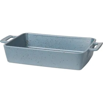 Talíř Broste HASLE 37X21,5 cm modrá