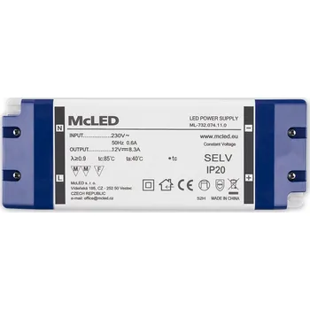 Transformátor McLED LED transformátor 12V/100W ML-732.074.11.0