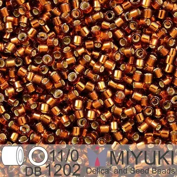 Korálek Korálky Miyuki Delica 11/0. Barva S/L Dk Cranberry DB1202. Balení 5g