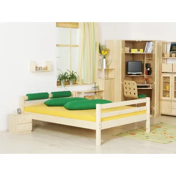 Postel Dvoulůžko Domestav D904 Materiál: Smrk, Povrchová úprava: Přírodní provedení, Specifikace: 120x200