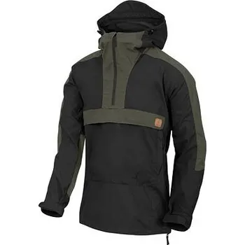 Pánská softshellová bunda Bunda Helikon Woodsman Anorak Jacket® - Black / Taiga Green Velikost: M