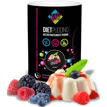 Keto dieta KETOLINIE Proteinový pudink 10 porcí lesní ovoce