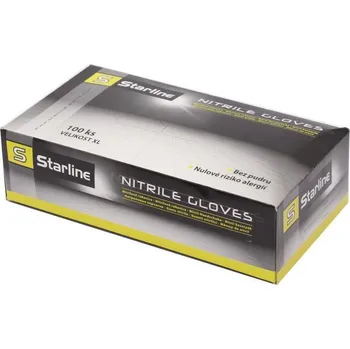 Pracovní rukavice Nitrilové rukavice STARLINE vel.UNI 100ks