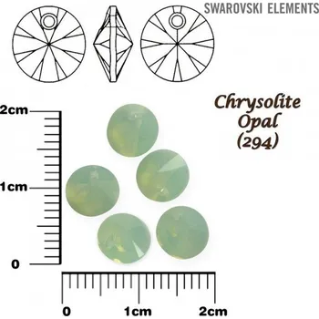 Šperk SWAROVSKI XILION Pendant barva CHRYSOLITE OPAL velikost 6mm Balení 10Ks.