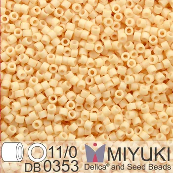 Korálek Korálky Miyuki Delica 11/0. Barva Matte Op Antique Beige DB0353. Balení 5g