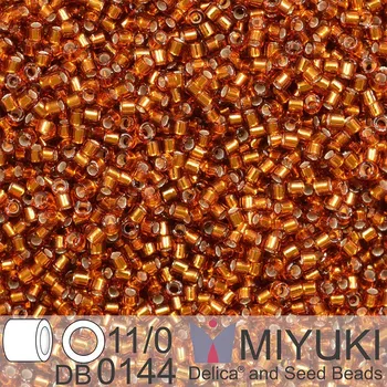 Korálek Korálky Miyuki Delica 11/0. Barva S/L Dk Topaz DB0144. Balení 5g.