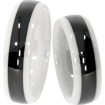 Prsten Zlatnictví Helios Keramické snubní prsteny 10048
