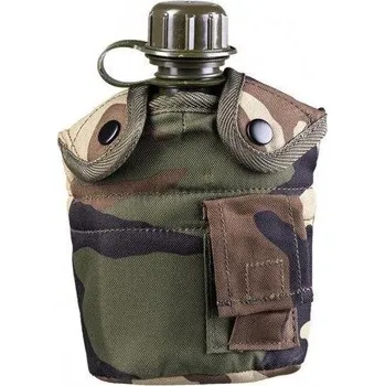 Láhev Láhev polní US 1l s pítkem a obalem WOODLAND