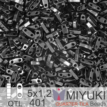 Korálek Korálky Miyuki QuarterTila. Barva Black QTL 401 Balení 3g