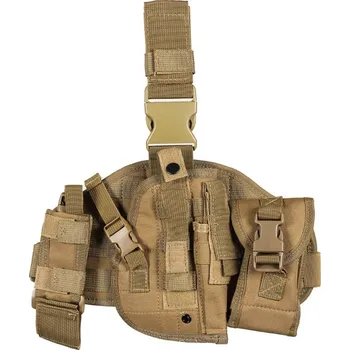 Sportovní střelba Imperator Tactical Stehenní panel se sumkami a pouzdrem na pistoli - TAN