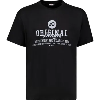 Pánské tričko ADAMO SANDRO černé potisk krátký rukáv 5XL - 12XL Adamo ODE-AD-139020-700 - 5XL