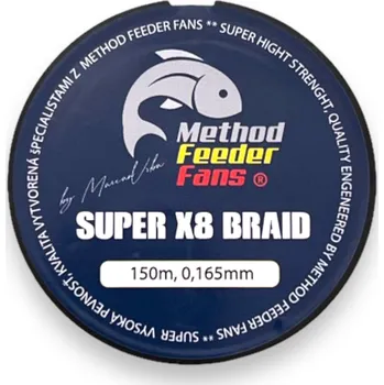 Shock Šnůra na Feeder Method Feeder Fans Super X8 Feeder Braid 150 m 0,165 mm 13,9 kg