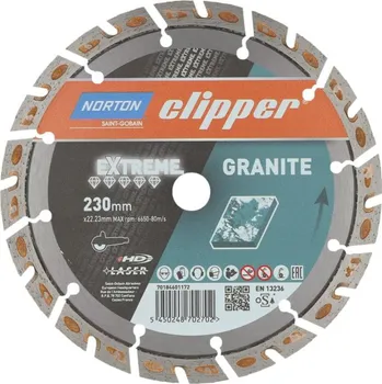 Řezný kotouč NORTON-CLIPPER Kotouče 230x22.23mm Norton Clipper EXTREME GRANITE
