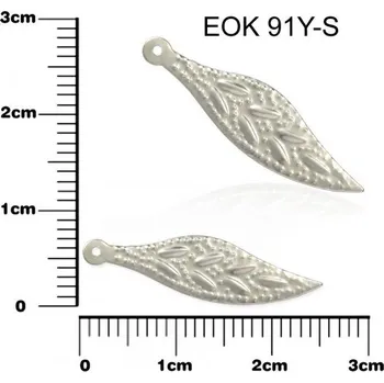 Přívěsek Přívěsek ve tvaru lupínku EOK 91Y-S v postříbřeném provedení