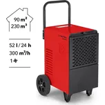 Průmyslový odvlhčovač TTK 166 ECO Trotec - 24h/52l, display (Vysoušeč vlhkosti na profesionální úrovni TTK 166 ECO Trotec)