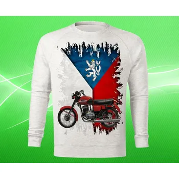 Pánská mikina mikina ČZ 175 pánská L (mikina s motorkou)