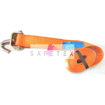 Upínací popruh upínací pás - kurta s otočným hákem 50H-LE-CLH, délka kompletu 1 m, barva oranžová