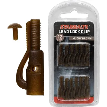 Starbaits Lead Lock Clip Brown 12ks