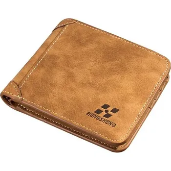 Peněženka Pánská kožená peněženka - Příčně-Káva