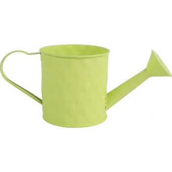 Květináč Plechový květináč Sannah žlutý S 26x10,5x10,5 cm