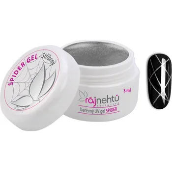 Lak na nehty Ráj nehtů UV gel SPIDER 3 ml - Stříbrný