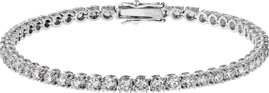 Tiami Tenisový náramek z bílého zlata s diamanty Brilliant (6,05 ct)