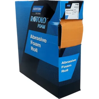 Brusný papír NORTON-CLIPPER Antiloading Standardní role Pěnový samosvorný 115mm x25m Zr 180 Norton A295