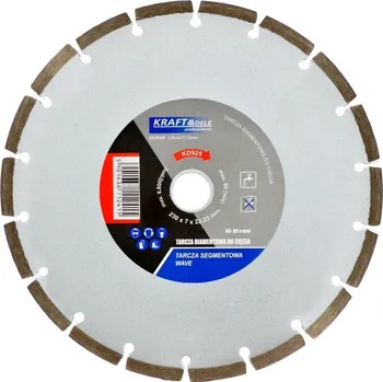 Řezný kotouč Kraft&Dele KD925 segmentový kotouč pro řezání betonu 230x7x22,23mm