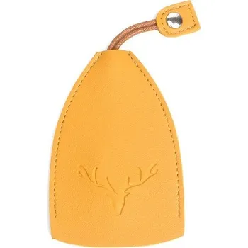 Klíčenka s pouzdrem a motivem jelena - Žlutá