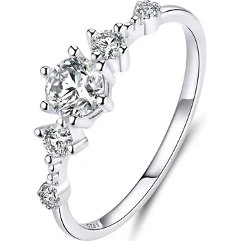 Prsten Olivie Stříbrný zásnubní prsten 4122 Velikost prstenů: 6 (EU: 51-53) Ag 925; ≤1,4 g.