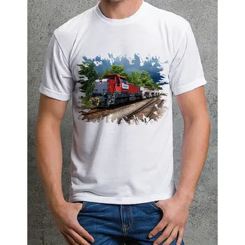 Pánské tričko tričko s lokomotivou 741.719 116