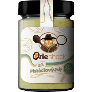 Prom-In Orieshock Čoko Pistáciový Bílý 350 g, bílá čokoláda-pistácie