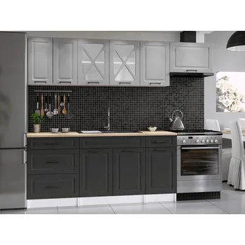 Falco Kuchyňská linka Magda 240/180 popel/grafit MAT